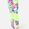 Adjmi Bottoms J Sport Tie-Dye Color Block Leggings