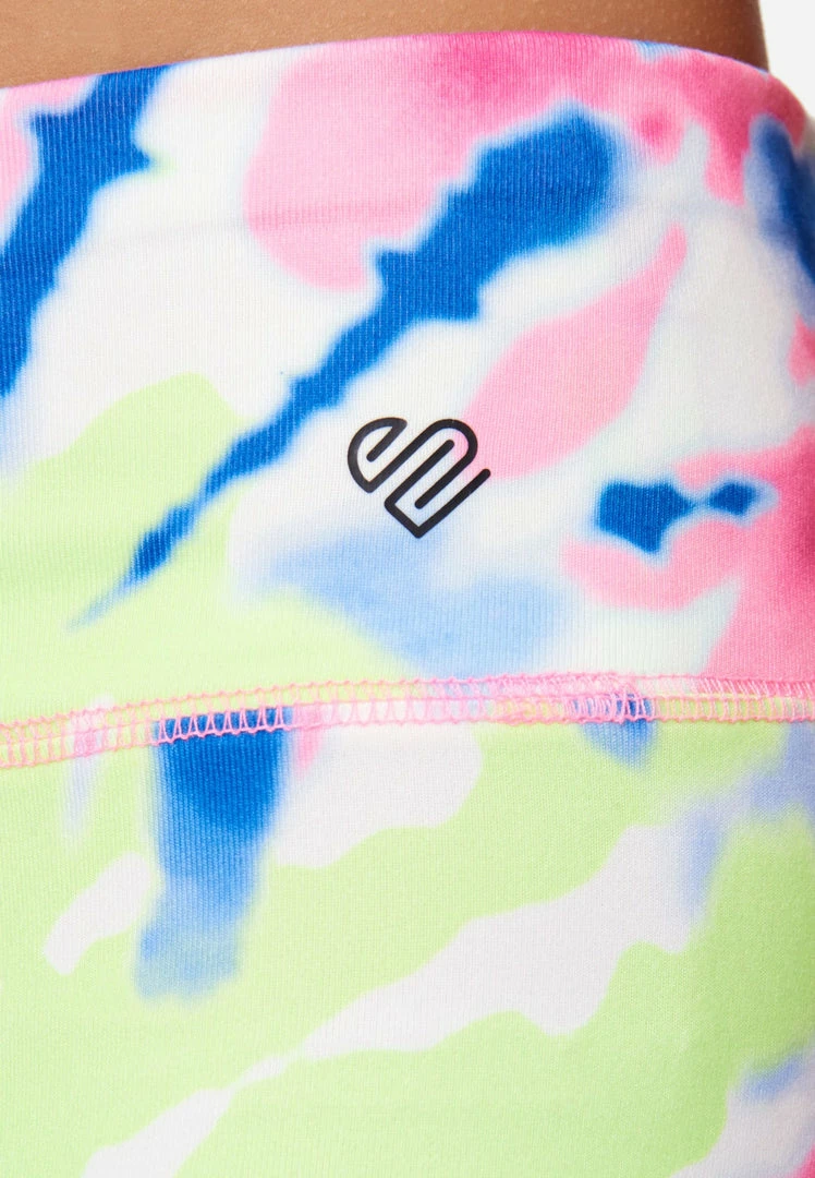 Adjmi Bottoms J Sport Tie-Dye Color Block Leggings 5 Adjmi Bottoms J Sport Tie-Dye Color Block Leggings