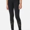 Adjmi Bottoms Mesh Cutout Full-Length Leggings