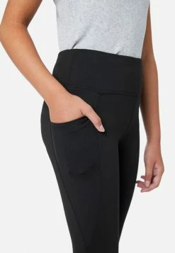Adjmi Bottoms Mesh Cutout Full-Length Leggings