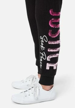 ADJMI Collection X By Justice Waffle Knit Jogger Bottoms