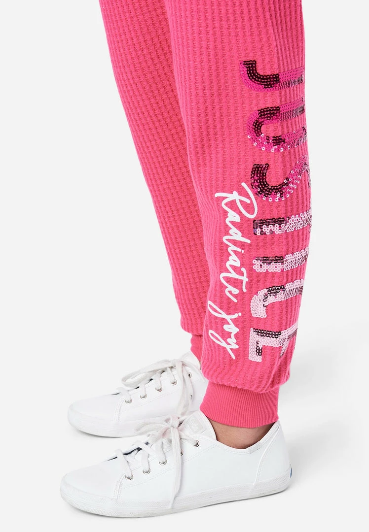 ADJMI Collection X By Justice Waffle Knit Jogger Bottoms 6 ADJMI Collection X By Justice Waffle Knit Jogger Bottoms