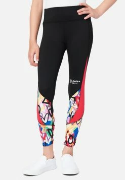 Adjmi J Sport Color Block Ankle-Length Leggings