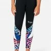 Adjmi J Sport Color Block Ankle-Length Leggings Bottoms