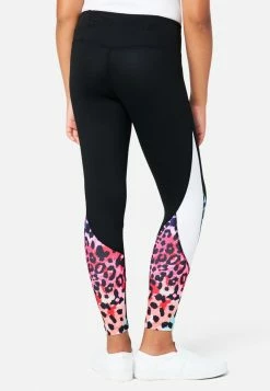 Adjmi J Sport Color Block Ankle-Length Leggings Bottoms