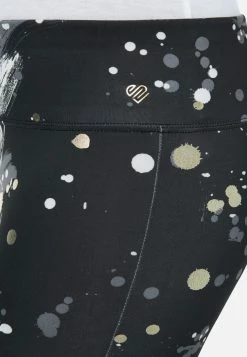 Adjmi J Sport Patterned Lace-Up Full-Length Leggings Bottoms