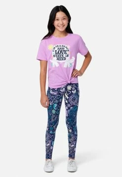 ADJMI Printed Full Length Leggings