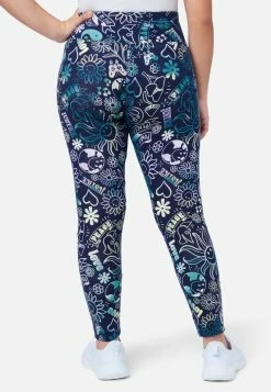 ADJMI Printed Full Length Leggings