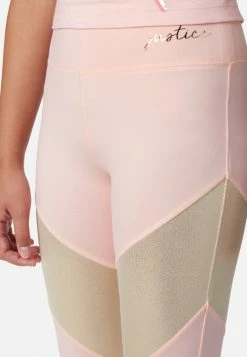 Adjmi Shine Color Block Full-Length Leggings Bottoms