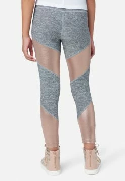 Adjmi Bottoms Shine Color Block Full-Length Leggings
