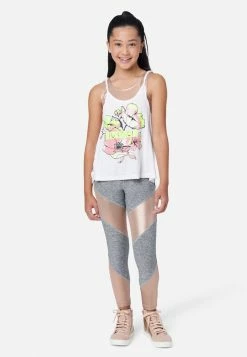 Adjmi Bottoms Shine Color Block Full-Length Leggings