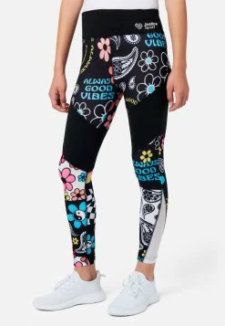 ADJMI Bottoms J Sport Ditsy Pieced Print Leggings