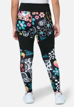 ADJMI Bottoms J Sport Ditsy Pieced Print Leggings