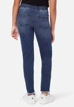 Adjmi Sequin-Patch Pull-On Jean Leggings