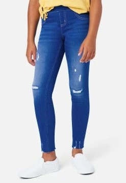 Adjmi Destructed Pull-On Jean Leggings