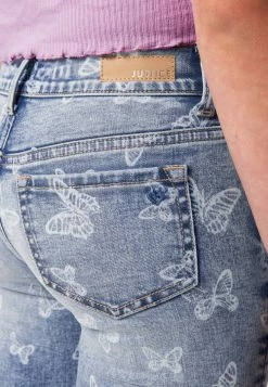 Adjmi Bottoms Patterned Distressed Mini Mom Jean Leggings