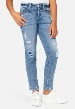 Adjmi Destructed Mini Mom Jeans Bottoms