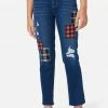 Adjmi Patchwork Mini Mom Jeans Bottoms 2 Adjmi Patchwork Mini Mom Jeans Bottoms