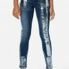 Adjmi Paint Stripe Pull-On Jean Leggings