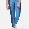ADJMI Bottoms Two Tone Mini Mom Jeans