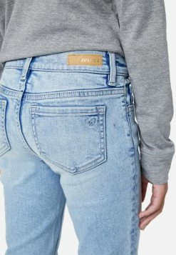 Adjmi Bottoms Destructed Mid-Rise Jean Leggings