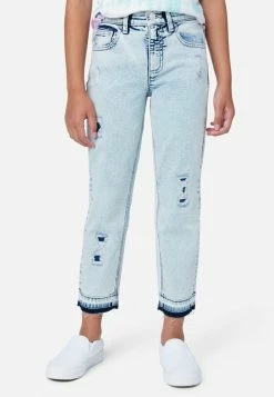 Adjmi Destructed Mini Mom Jeans Bottoms
