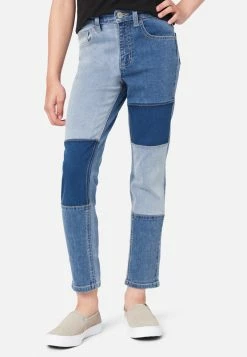 Adjmi Patchwork Mini Mom Jeans Bottoms