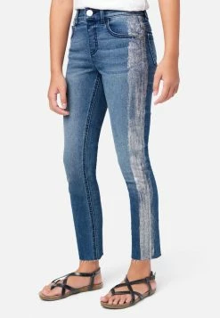 Adjmi Paint Stripe Mid-Rise Jean Leggings Bottoms