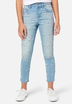 Adjmi Embroidered Cropped Jean Leggings