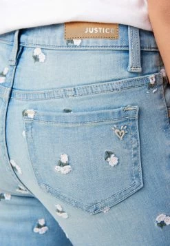 Adjmi Embroidered Cropped Jean Leggings