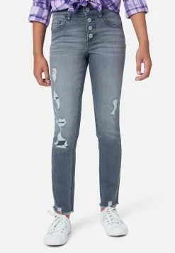 Adjmi Destructed High-Rise Jean Leggings Bottoms