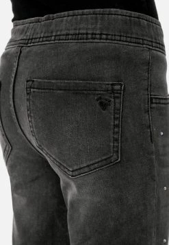 Adjmi Destructed Embellished Pull-On Jean Leggings