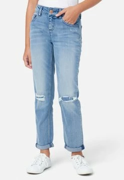 Adjmi Bottoms Destructed Girlfriend Jeans