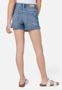 ADJMI Wrap Front Denim Skirt Bottoms