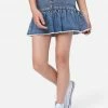 ADJMI Flounce Denim Skirt  Bottoms