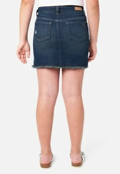 Adjmi Bottoms Distressed Denim Mini Skirt