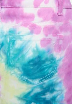 Adjmi Bottoms Tie-Dye Distressed High-Rise Denim Skirt 8 Adjmi Bottoms Tie-Dye Distressed High-Rise Denim Skirt