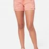 Adjmi Bottoms Distressed Cuffed Mini Mom Denim Shorts