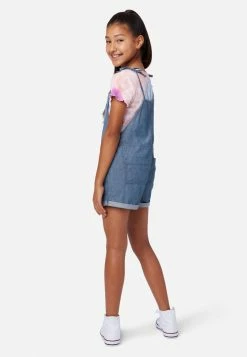 Adjmi Tie-Strap Denim Shortalls Bottoms