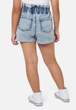 Adjmi Paperbag Denim Short Bottoms