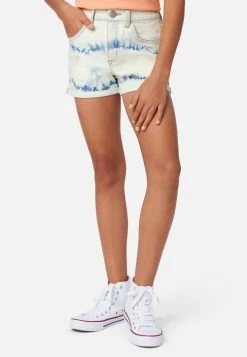 Adjmi Bleached Mini Mom Denim Shorts Bottoms