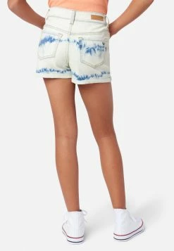 Adjmi Bleached Mini Mom Denim Shorts Bottoms