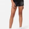 Adjmi Distressed Mini Mom Denim Shorts