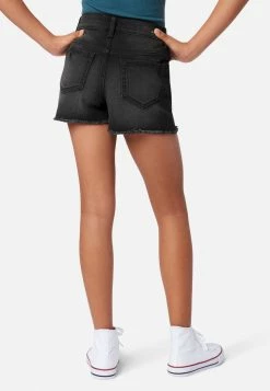 Adjmi Distressed Mini Mom Denim Shorts