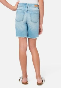 Adjmi Distressed Girlfriend Bermuda Denim Shorts