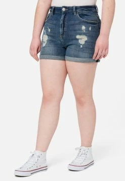 Adjmi Distressed Mini Mom Shorts Bottoms