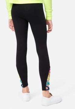 Adjmi Crisscross Cutout Full-Length Leggings Bottoms