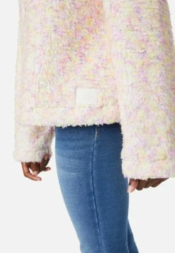 Adjmi Outerwear Marled Zip-Front Sherpa Hoodie