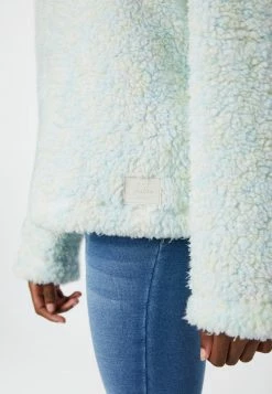 Adjmi Marled Zip-Front Sherpa Hoodie Outerwear