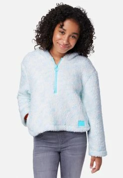 Adjmi Faux Sherpa Zip-Front Hoodie Outerwear